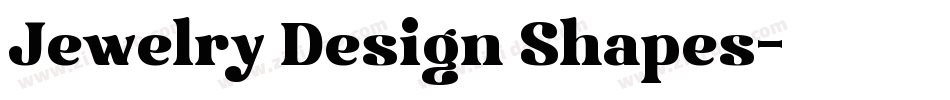 Jewelry Design Shapes字体转换